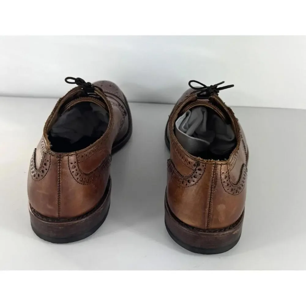 Allen Edmonds Strand Mens 11.5D Brogue Oxford Shoes Walnut Made in USA